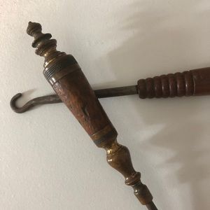 Two Victorian Boot or Button Hooks - neat handles!